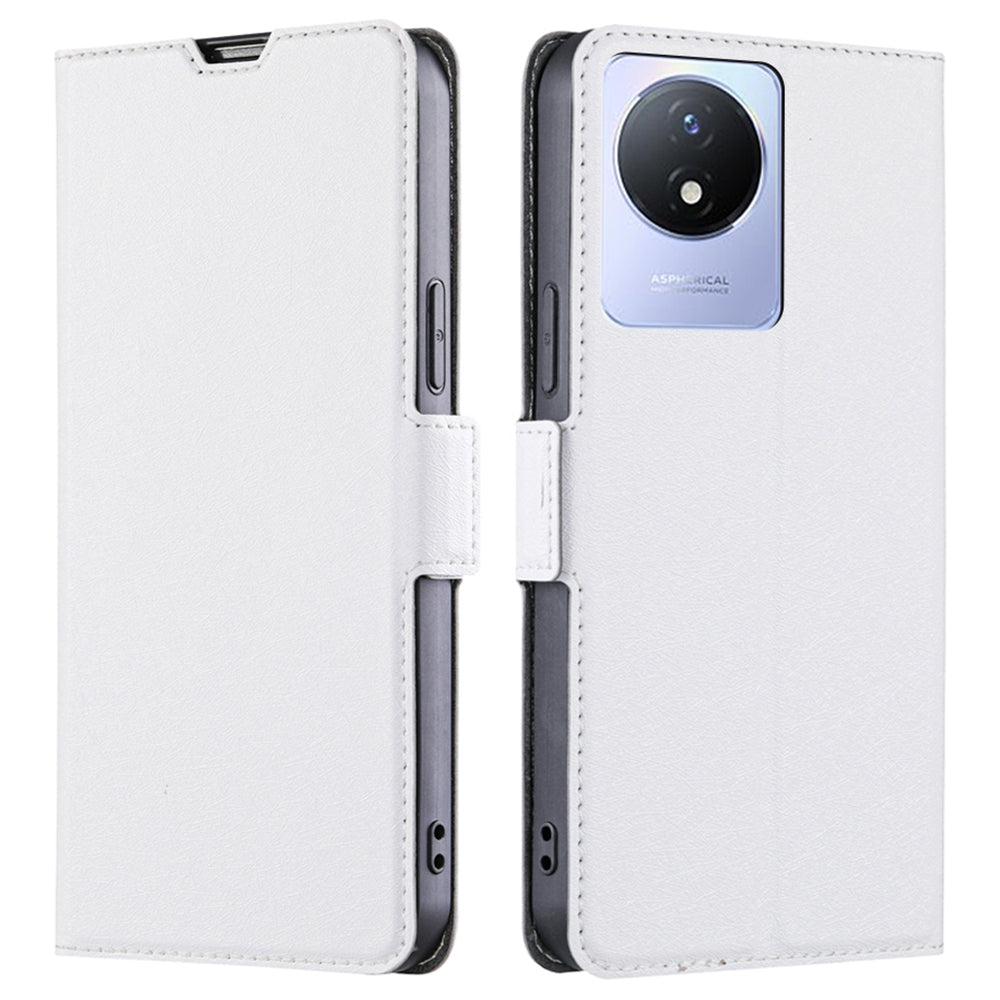For vivo Y02 4G PU Leather Stand Cover Ultra Slim Shockproof Phone Case with Card Slot For vivo Y02 4G PU Leather Stand Cover Ultra Slim Shockproof Phone Case with Card Slot